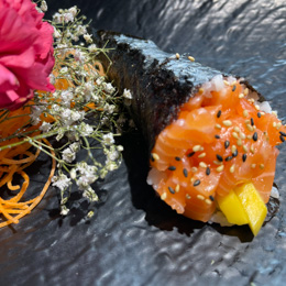 Tartare de saumon et mangue